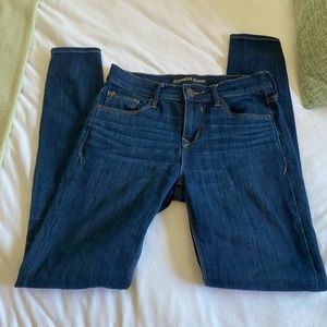 Express Blue Midrise Legging Jeans